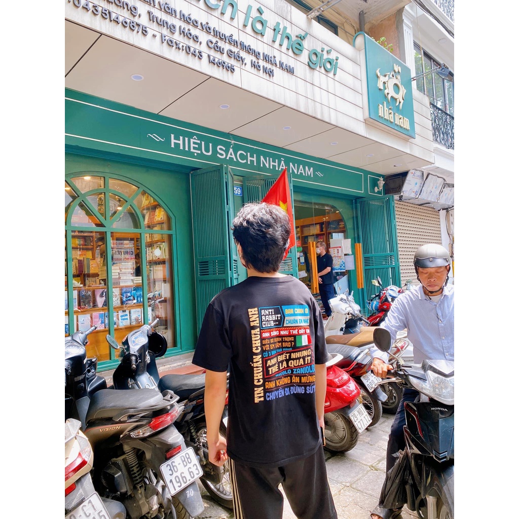 Áo thun Từ Điển Comment Thỏ Ngọc 100% cotton dáng oversize - The Ember