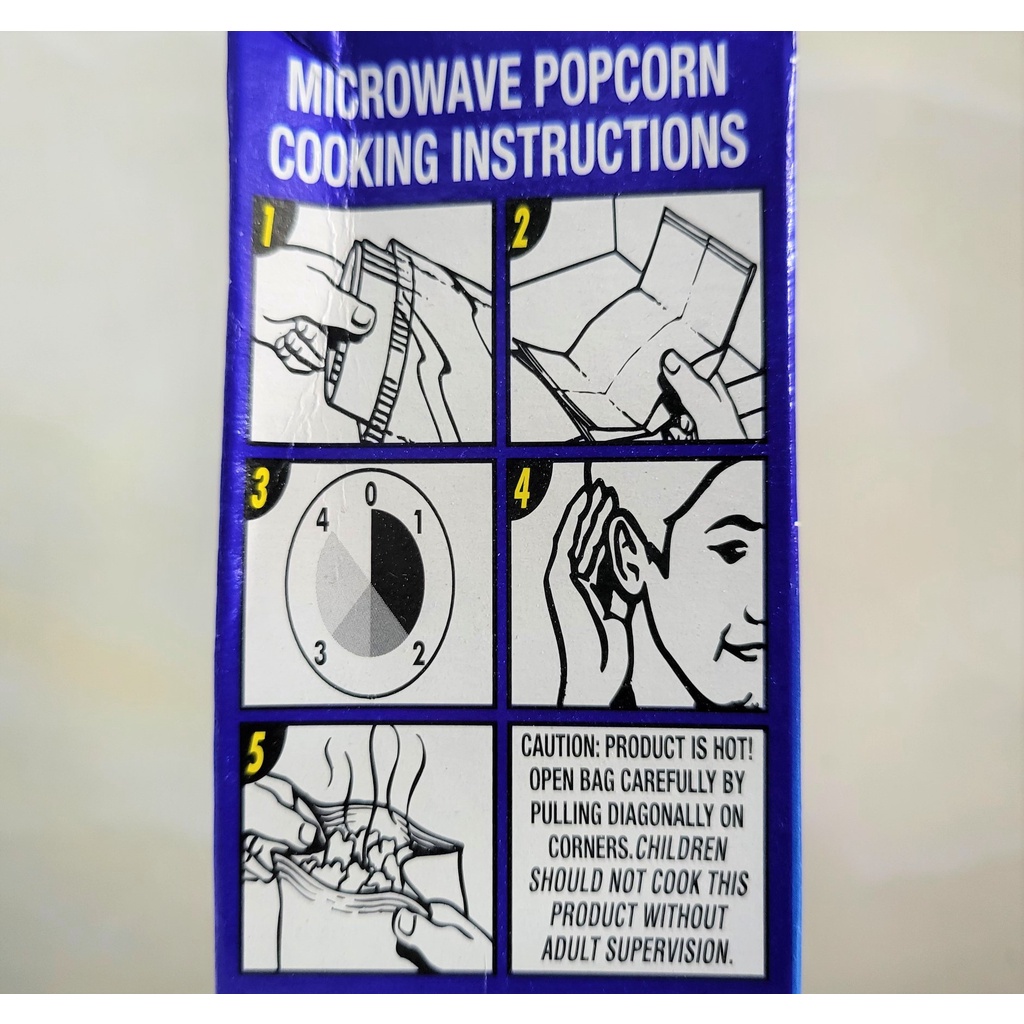 [Hộp 240g – VỊ BƠ] BẮP NỔ (BỎNG NGÔ) VỊ BƠ [USA] CROWN Extra Butter Premium Microwave Popcorn (halal) (tgc)