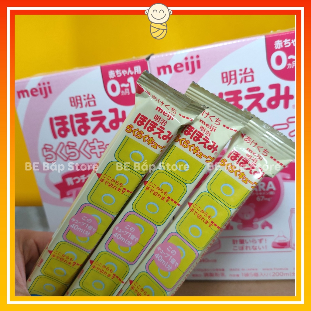 Sữa Meiji Thanh ⚡CHÍNH HÃNG⚡ Số 0-1 Nội Địa Nhật - Tách Lẻ Thanh 27gr - Hộp 24 Thanh