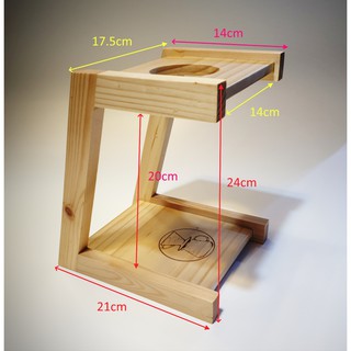 Giá đỡ phễu pha cà phê bằng gỗ handmade