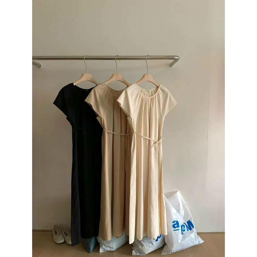 Váy Linen cổ tròn tay cánh dơi 902 (V.ni)