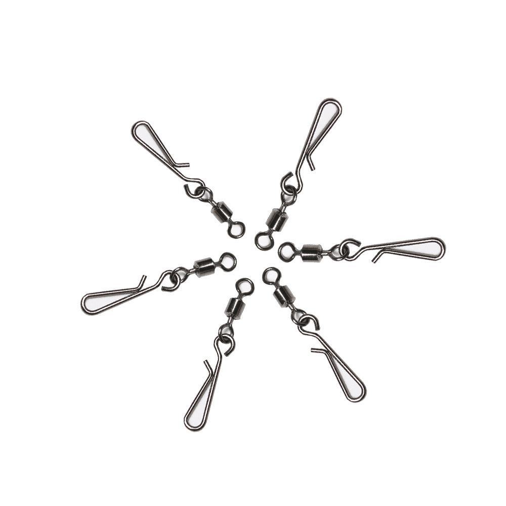 SUYO Set 50 Khóa Câu Cá Bằng Thép Không Gỉ Size 2 # Đến 10 # Chịu Lực Tốt