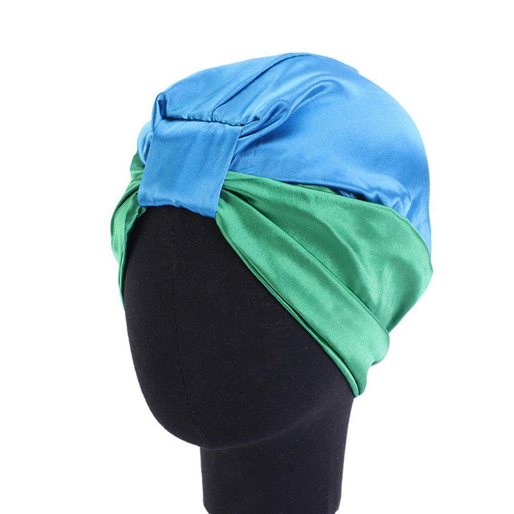 Mũ Trùm Đầu Bằng Lụa Co Giãn Nhiều Màu Sắc Phong Cách Ấn Độ Thời Trang Cho Nữ