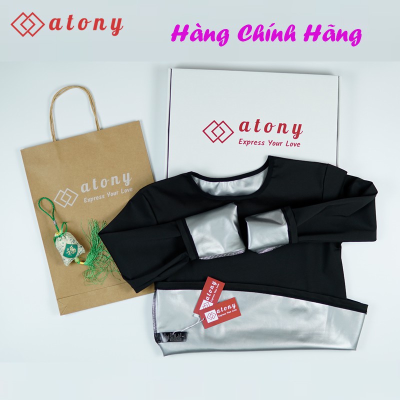 Áo Đổ Mồ Hôi Giảm Mỡ Bụng ATONY, Tráng Bạc Nano Nhật Bản Tăng Cường Sinh Nhiệt, Đánh Tan Mỡ Thừa, Đốt Calories, Giảm Cân