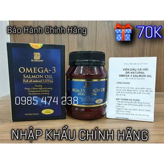 (BẢO HÀNH CHÍNH HÃNG) Viên dầu cá Hồi Úc Dr Natural Omega3 Salmon Oil - Hộp180 viên