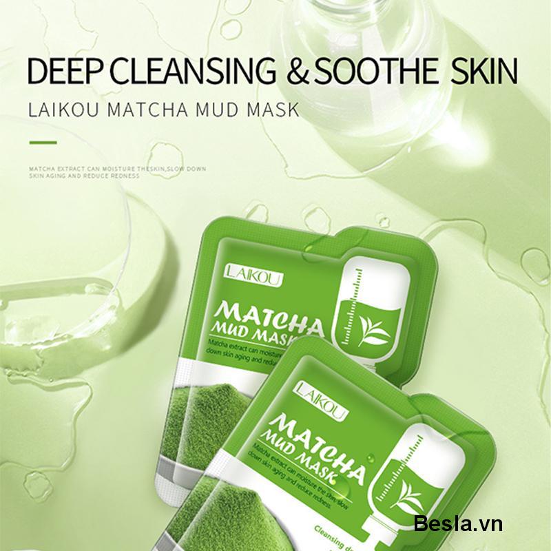 🍓Mặt Nạ Đất Sét Trà Xanh Laikou 5g Hỗ Trợ Chăm Sóc Da