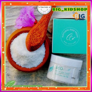 MUỐI TẮM BÉ ECO 200G- Muối tắm eco hộp 200g - GIẢM RÔM SẢY, MẨN NGỨA, CHÀM SỮA, HĂM TÃ