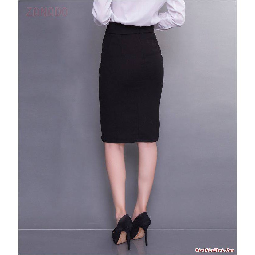 Chân váy bút chì ngắn đầu gối công sở chất UMI đẹp - Xẻ trước | BigBuy360 - bigbuy360.vn
