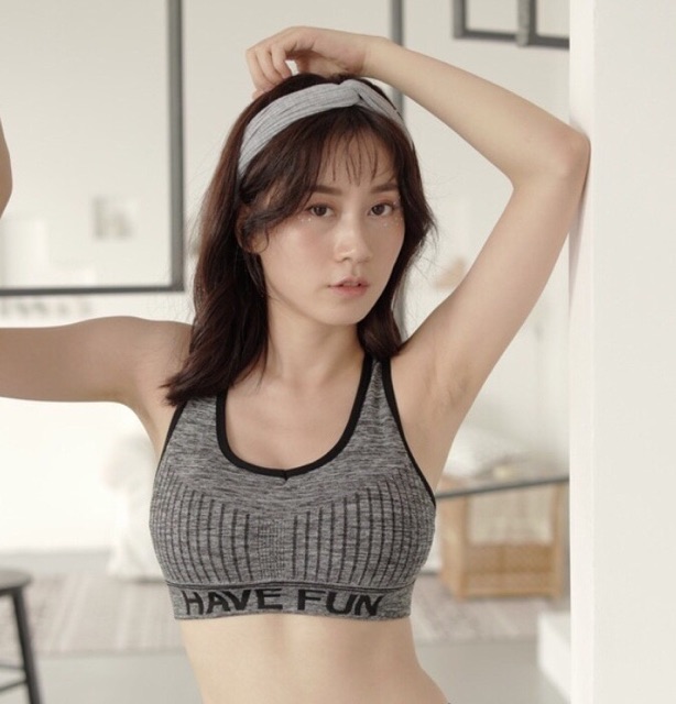 Áo Bra Tập Gym Sexy Sẵn Mút Nâng Ngực Cạp Cao Quai Lưng Chéo Cách Điệu Tinh Tế A7