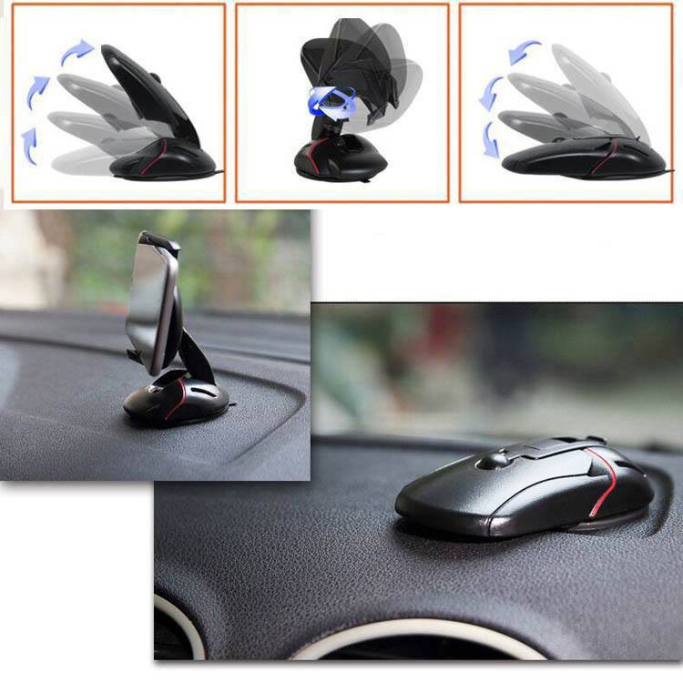 Kẹp Điện Thoại Dùng trên xe ô tô Mouse Carsun, giá đỡ