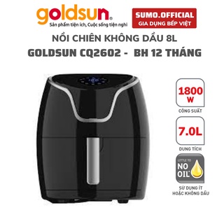 Nồi chiên không dầu Goldsun CQ2602, BẢO HÀNH 18 THÁNG, 1 ĐỔI 1 TRONG 7 NGÀY SUMO08