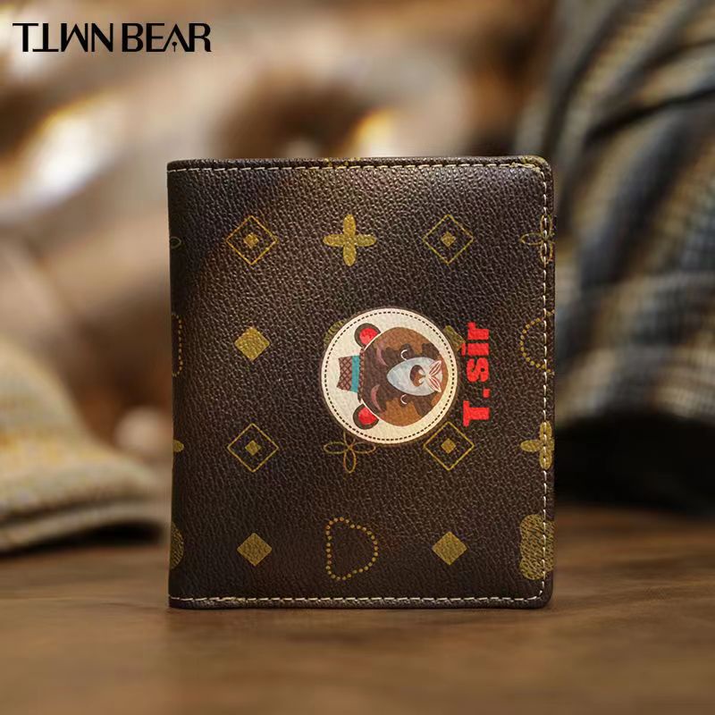 TTWNBEAR Ví Nữ Gấp Gọn Hình Gấu Đáng Yêu Giá Đỡ
