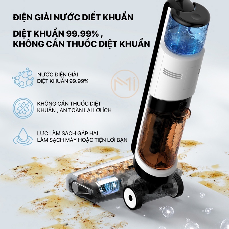 Máy Hút Bụi Lau Sàn Không Dây Cầm Tay DEERMA VX100 /Hút Khô và Ướt