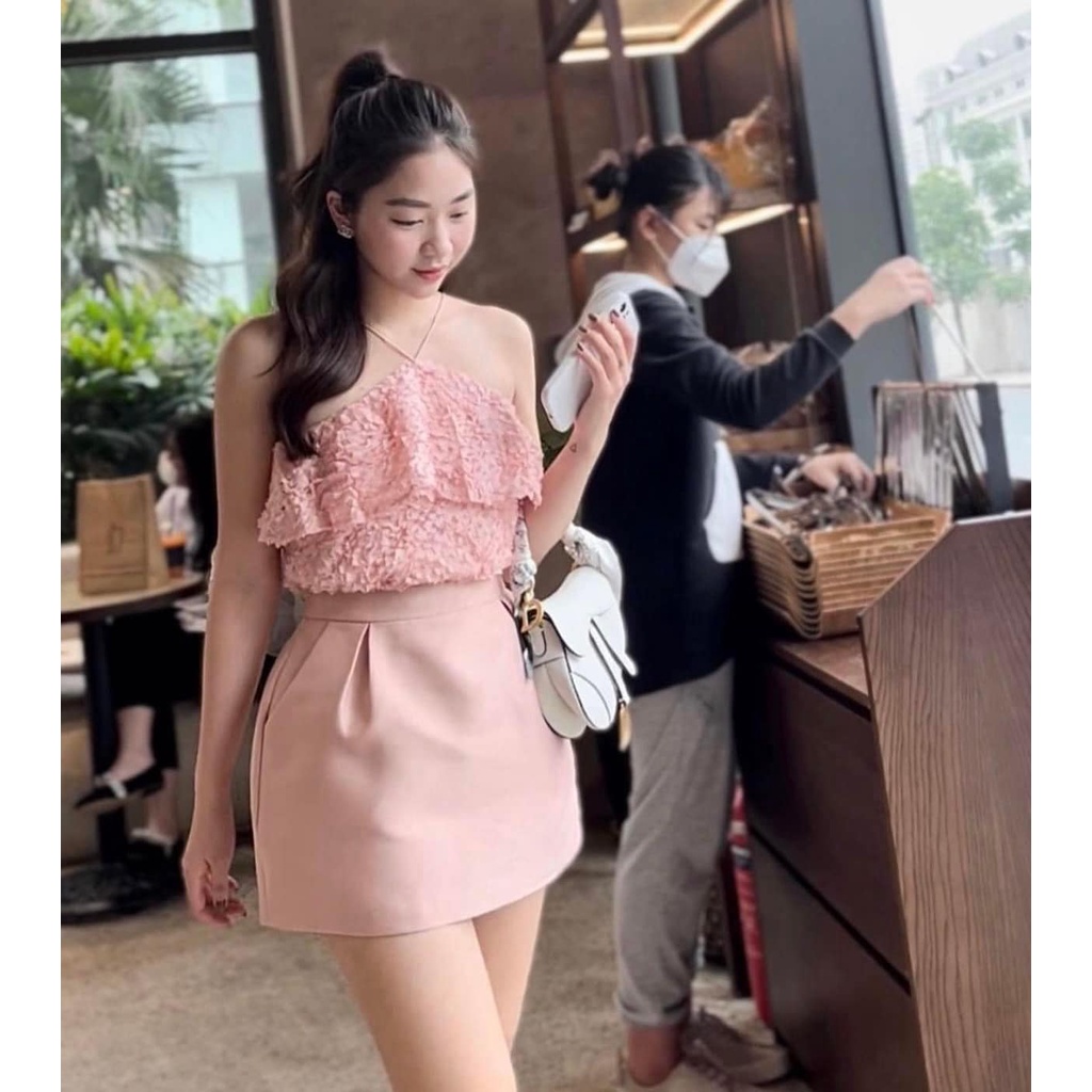 LINH CAVALI- SET YẾM REN + CV TAFTA 2 MÀU