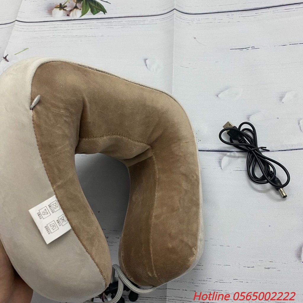 Gối Massage Hồng Ngoại Cổ Vai Gáy Cao Cấp ❤️FREESHIP❤️ Gối Massage U-shaped Điều Trị Vết Thương, Đau Mỏi Cổ Gáy