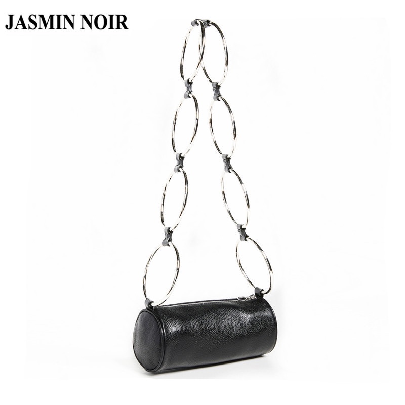 Túi Đeo Chéo JASMIN NOIR Bằng Da Pu Phối Dây Xích Thiết Kế Nhỏ Nhắn Thời Trang Cao Cấp Độc Đáo Cho Nữ
