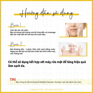 Sữa tẩy trang sủi bọt thải độc Guboncho O2 Bubble Cleanser
