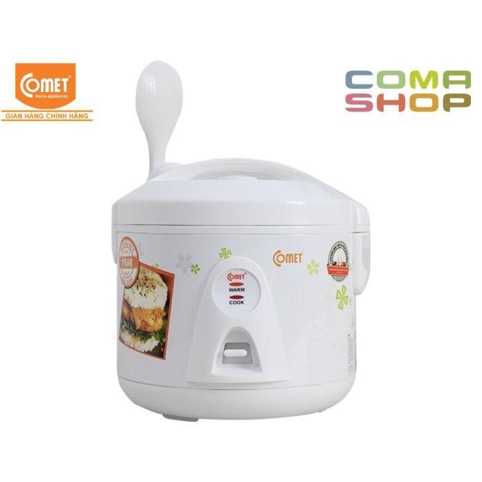 CM8028 - NỒI CƠM ĐIỆN NẮP GÀI CHỐNG DÍNH COMET 1.2L (3-4 NGƯỜI ĂN) BẢO HÀNH CHÍNH HÃNG 12 THÁNG | BigBuy360 - bigbuy360.vn