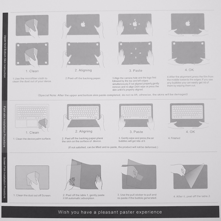 Bộ Dán Full Body 5 In 1 Macbook JRC (Tặng Lót phím + Nút bịt bụi)