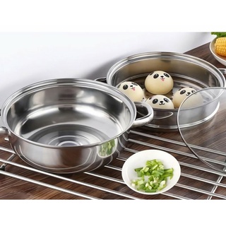 XẢ KHO GIÁ SỐC - Nồi hấp inox 2 tầng cao cấp