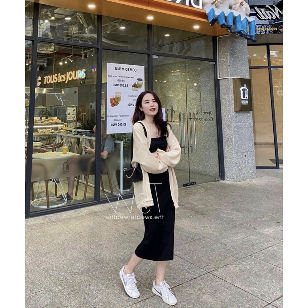 Váy Body 2 Dây Kèm Áo Khoác Cagidan | BigBuy360 - bigbuy360.vn