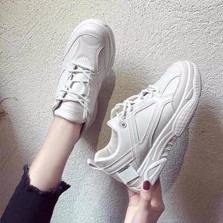 Giày thể thao all white mẫu mới 2019