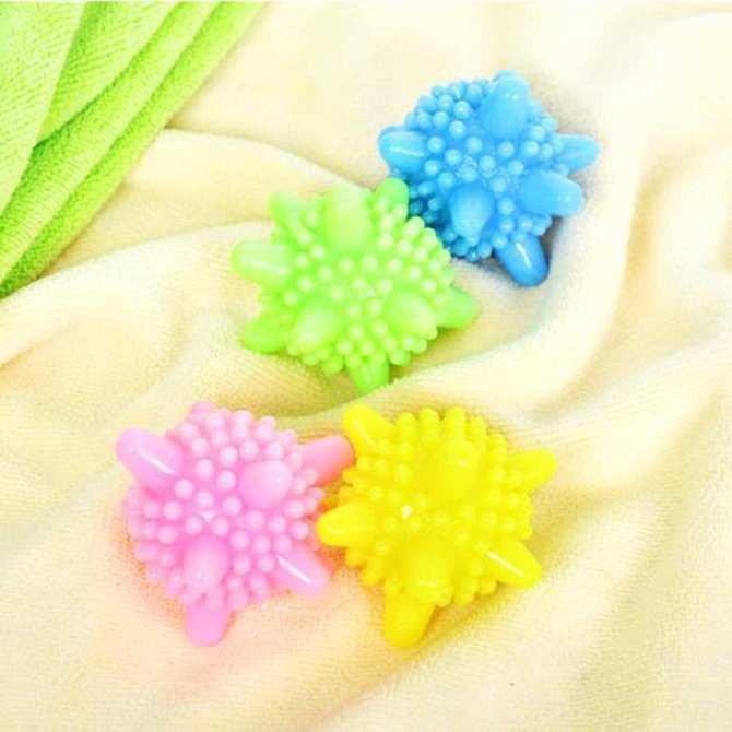 [ 10 trái ] banh giặt đồ mini - set 10 bóng cao su viên giặt quần áo tiện dụng