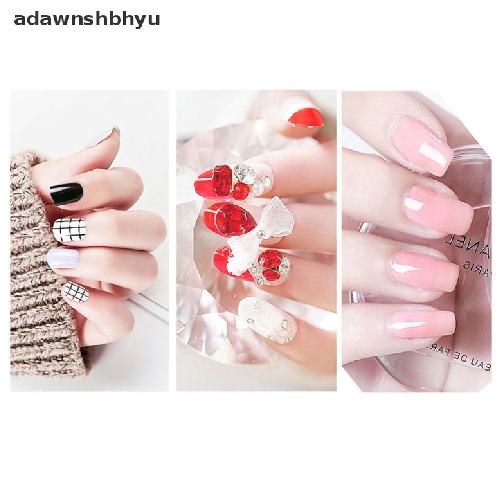 [Hàng mới về] Miếng dán móng tay giả trong suốt bằng keo dán hai mặt linh hoạt