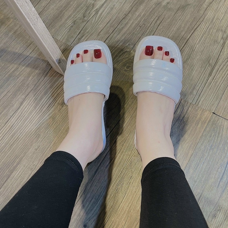 DÉP BÁNH MÌ 3CM QUAI PHỒNG CHẠY CHỈ