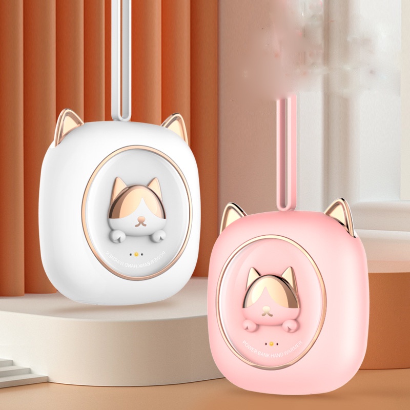 Túi sưởi ấm bàn tay FNELSE loại nhỏ cổng sạc usb tiện dụng hình mèo dễ thương