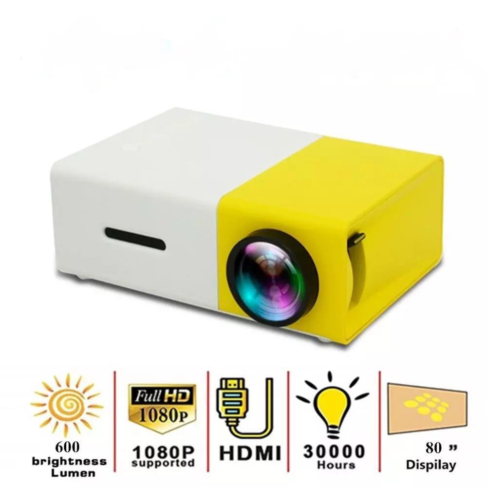 Máy Chiếu Fw1S Yg300 Led 1080p Có Cổng Usb Hd Av Tf Cho Máy Tính