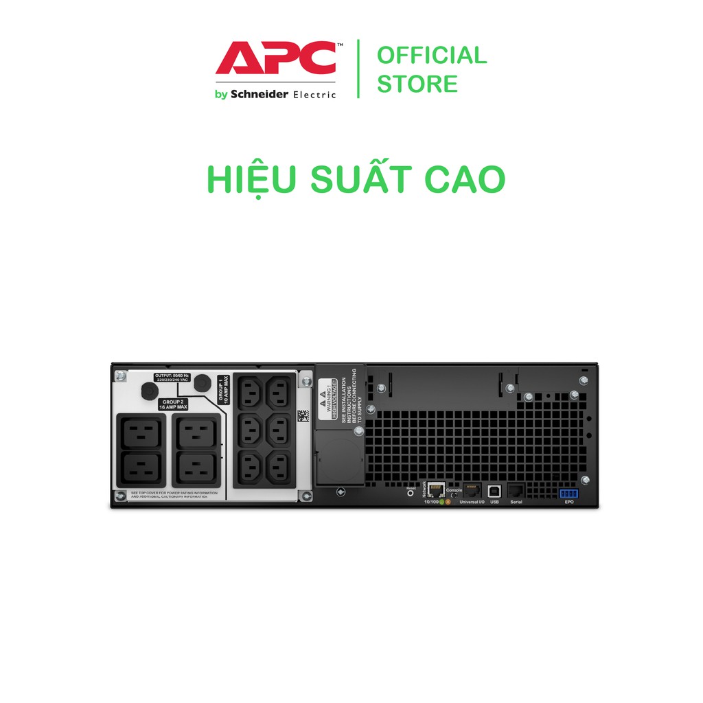 [FREESHIP] Bộ lưu điện thông minh APC by Schneider Electric Smart-UPS SRT5KRMXLI 5000VA RM 230V