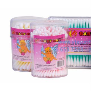 tăm bông ráy tai Baby One hũ lớn nhỏ