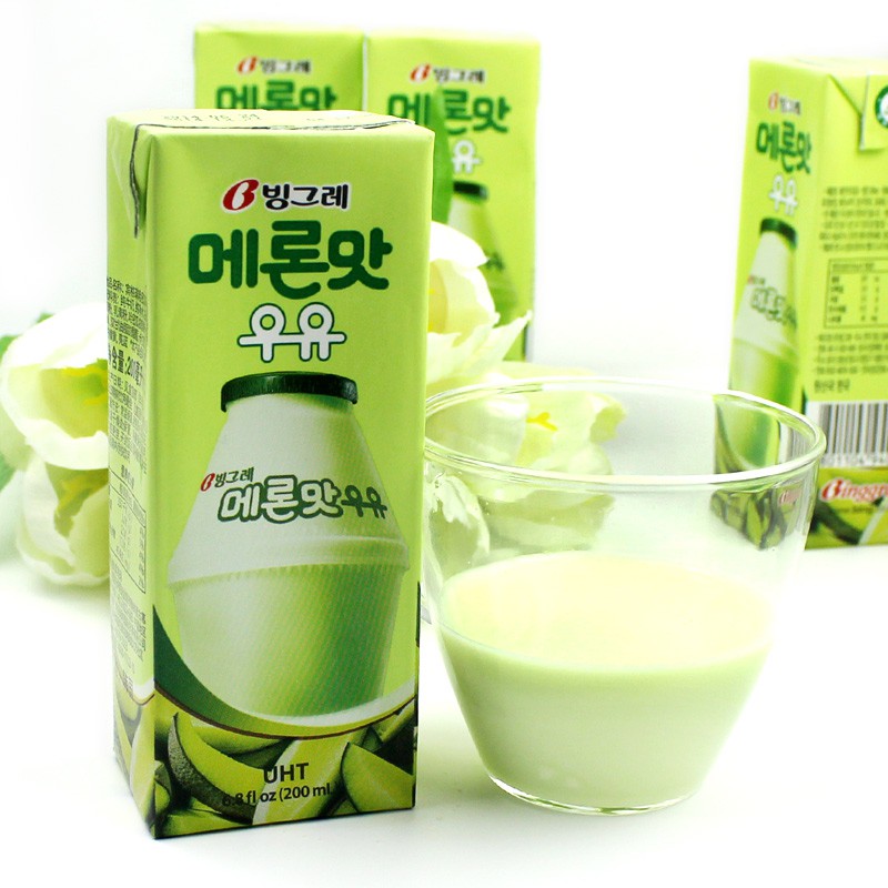 Thùng (lốc) sữa tươi Binggrae nhiều vị 200ml