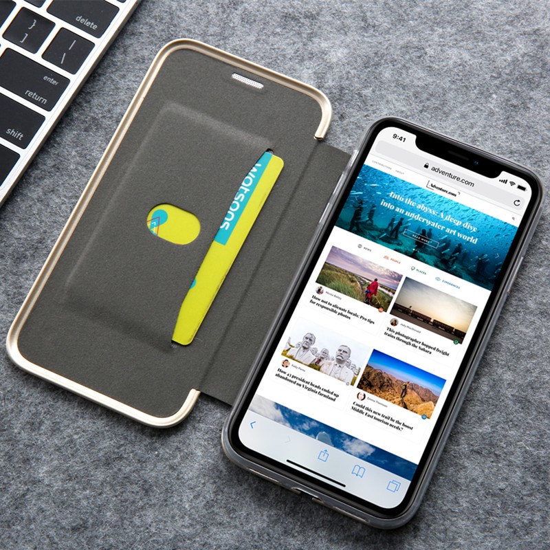 Bao Da Nắp Gập Có Nam Châm Hít Cho Iphone 12 Mini Iphone 12 Pro Max Apple 13 Pro Max