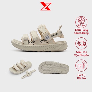 Sandals ZX 3715 Bubble T Raccoon Streetwear đế bằng khóa cài