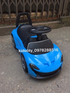 Xe ô tô bơi chân cho bé(Nhạc+Tựa lưng+cốp đựng đồ)