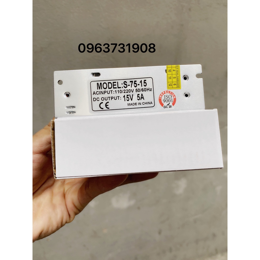 Bộ nguồn tổng 15V-5A hàng chính hãng