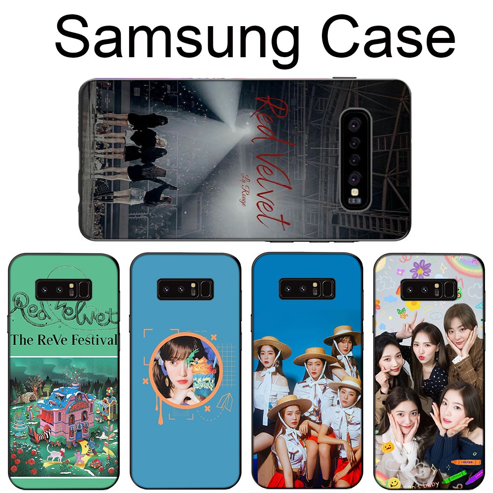 Ốp điện thoại silicon mềm in hình Red Velvet cao cấp cho Samsung Galaxy S10 S9 S8 Plus S7 S6 Edge