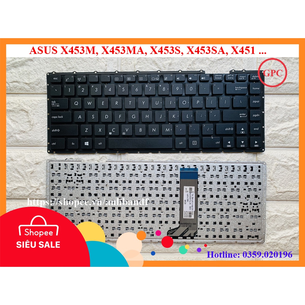 Bàn Phím Asus X453M X453MA X453S X453SA X451 New 100% New