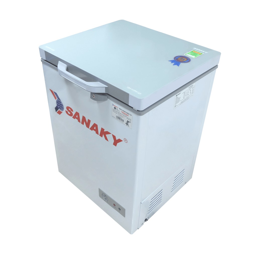 Tủ đông Sanaky VH-1599HYK 100 lít Mặt kính cường lực xám