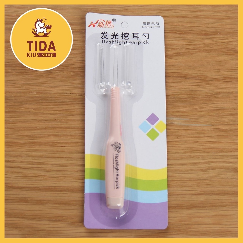 Cây Lấy Ráy Tai ⚡ HOT TREND ⚡ Có Đèn Led Tiện Dụng Chất Lượng cao, Đồ Gia Dụng TiDa Kids Shop