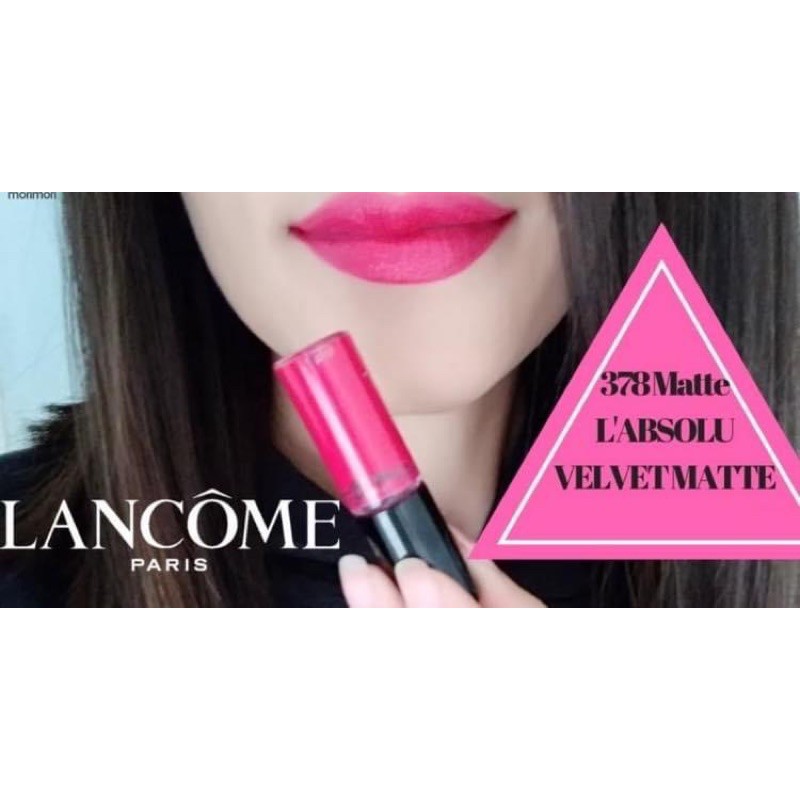 [Mini-Unbox] Son Lancome L’absolu Lacquer Lquid Lipstick 378 | BigBuy360 - bigbuy360.vn