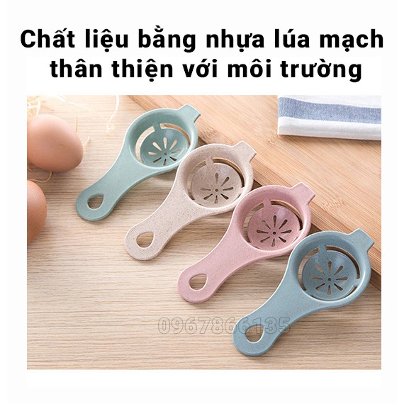 Dụng cụ tách lòng trắng lòng đỏ trứng lúa mạch tiện dụng dành cho nhà bếp