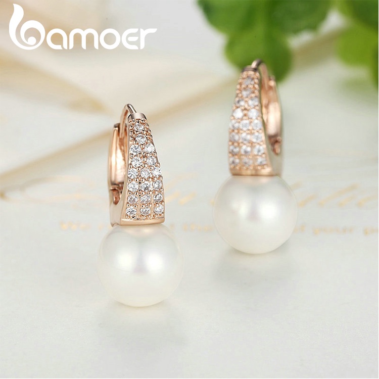 Bông tai Bamoer JIE060 2 phong cách thời trang cho nữ