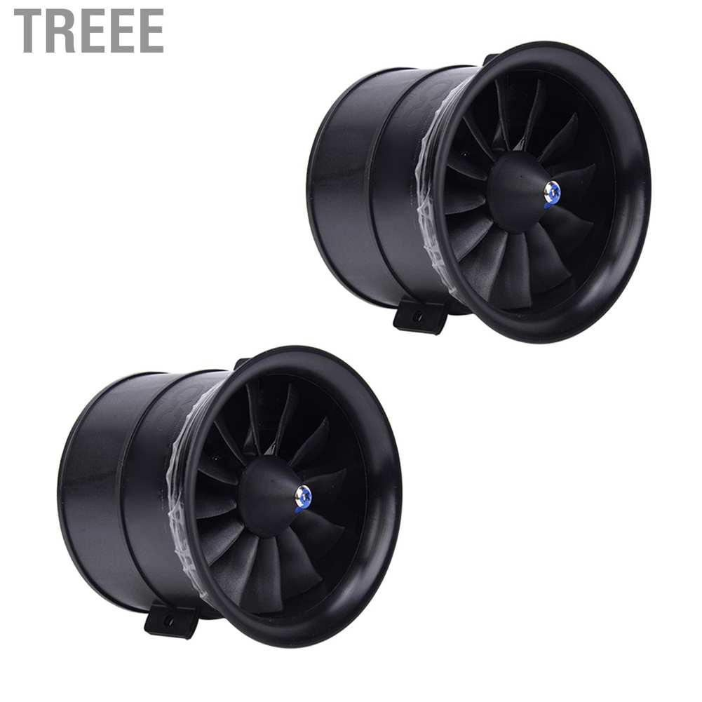 Aircraft Fan Propeller 12 Blades Heat Dissipation 70mm RC with Starting Motor for Model Accessories