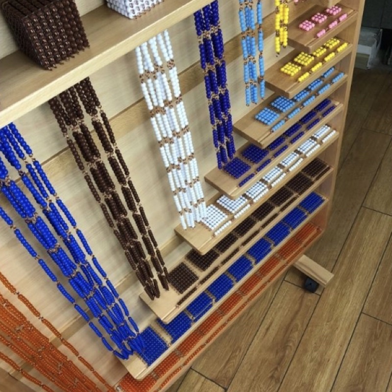 (Phiên bản quốc tế) Hạt cườm tủ toán (Set of beads without the cabinet)