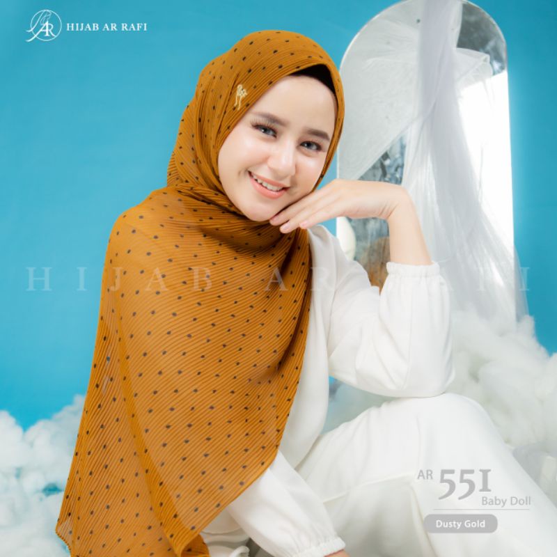 ✔️Khăn trùm đầu Hijab PASHMINA ARRAFI mã AR 551