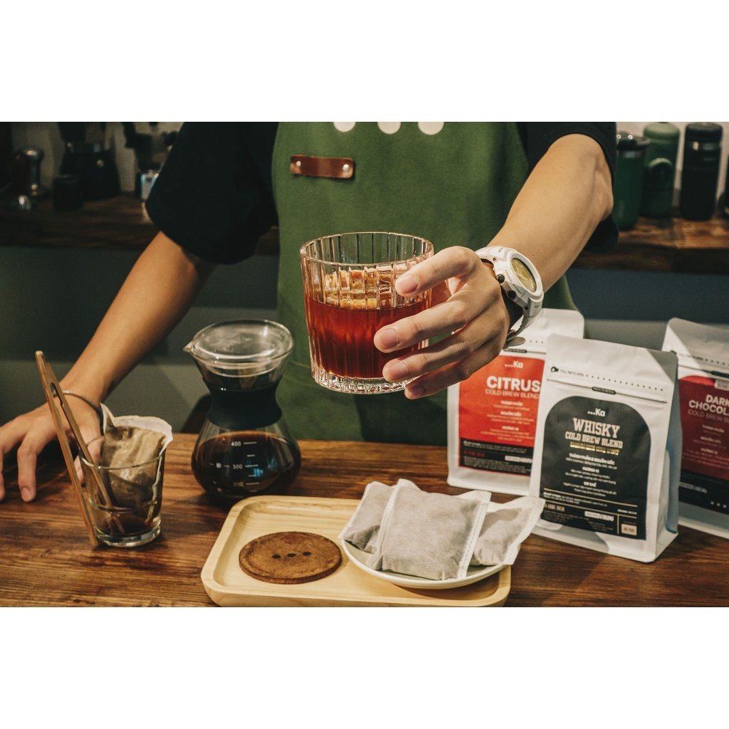 Cà phê cold brew túi lọc 100% Arabica nguyên chất Hương Whi$ky Cam chanh Chocolate  Vị thanh mát hậu vị ngọt 30g/1túilọc