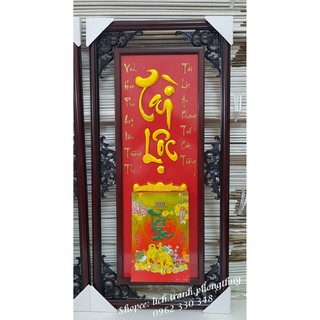 Lịch gỗ, xưởng lịch giá gốc, Lịch Tài Lộc (nền đỏ đậm)